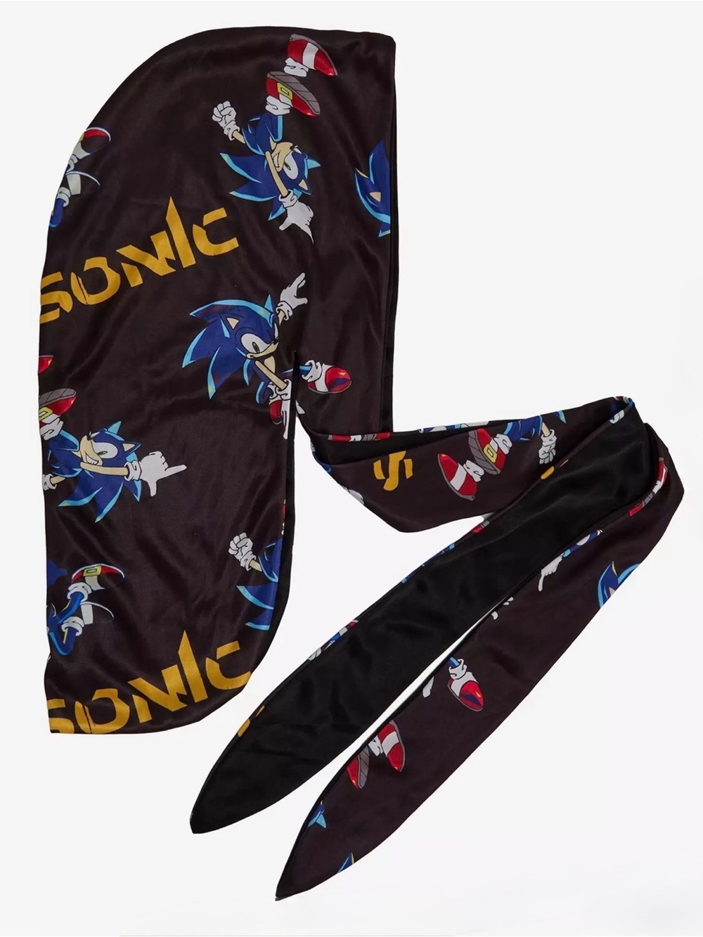 Sonic the Hedgehog Satin Graphic Durag- New